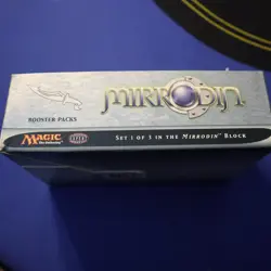 MTG: MIRRODIN SET empty Booster Pack display box, NO CARDS, 2003 VG+ cond - Image 2