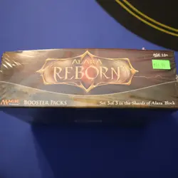 MTG: ALARA REBORN SET empty Booster Pack display box, NO CARDS, 2009 VG+ cond - Image 2