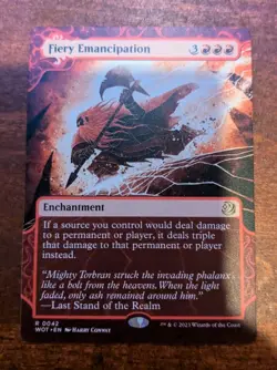 MTG: Fiery Emancipation SHOWCASE, NM Wilds of Eldraine: Enchanting Tales Card!! - Image 2