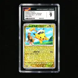 CGC MINT 9 Nintendo 2025 Pokemon PTCG CHN . card - Captain Pikachu - Image 2