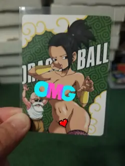 RARE KALE DRAGON BALL R18 RAINBOW FOIL WAIFU ANIME CARD - Image 1