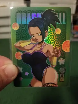 RARE KALE DRAGON BALL R18 RAINBOW FOIL WAIFU ANIME CARD - Image 2
