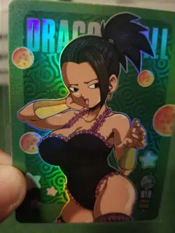 RARE KALE DRAGON BALL R18 RAINBOW FOIL WAIFU ANIME CARD - Image 4