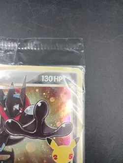 Pokemon TCG Greninja Gold Star SWSH144 Celebrations Black Star Promo Card Sealed - Image 3