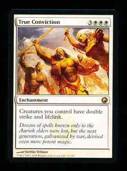 * * 1x True Conviction x1 * * Scars of Mirrodin MTG NM Near Mint or Close - Image 1