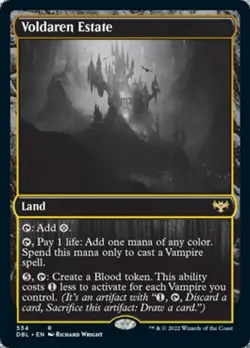 Voldaren Estate (Silver Screen) FOIL Innistrad: Double Feature - Crimson Vow NM - Image 1