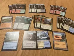 25 deutsche Nicht-Standardlander Magic MtG Non-Basic Land Rare Uncommons Commons - Image 1