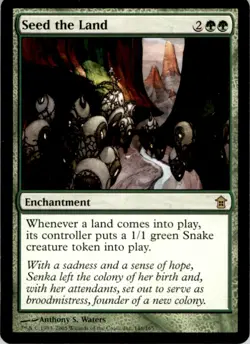 2005 MTG Saviors of Kamigawa Seed the Land #146 LP - Image 1