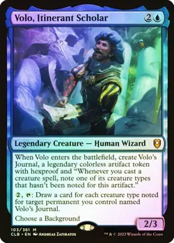 Volo, Itinerant Scholar FOIL - 103/361 - Mythic - Commander Legends CLB MTG - Image 1