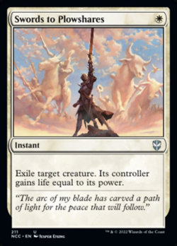 1x SWORDS TO PLOWSHARES - Commander - MTG - Magic the Gathering - Image 1