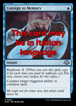 MTG CONSIGN TO MEMORY EXC - RELEGARE NEL RICORDO 54 - MH3 - MAGIC - Image 1