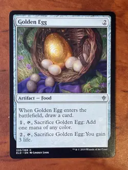 Golden Egg MTG Magic the Gathering Card NM Near Mint ELD - Image 1