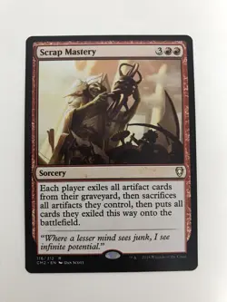 Scrap Mastery MTG Magic the Gathering Card NM Near Mint CM2 - Image 1