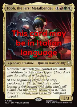 MTG TOPH, THE FIRST METALBENDER EXC - LA PRIMA DOMINATRICE DEL METALLO 247 TLA - Image 1