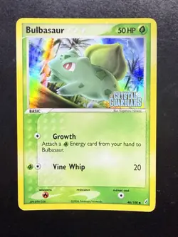 Pokemon TCG Bulbasaur Stamped Reverse Holo 46/100 Crystal Guardians 2006 - LP - Image 1