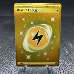 Basic Lightning Energy Gold 257/198 Rare Pokemon Card Scarlet & Violet NM - Image 1