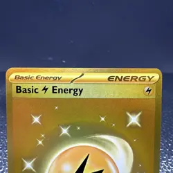 Basic Lightning Energy Gold 257/198 Rare Pokemon Card Scarlet & Violet NM - Image 3