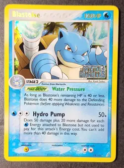 Blastoise - 14/100 Crystal Guardians Reverse Holo Rare Pokemon - LP Stamped - Image 1