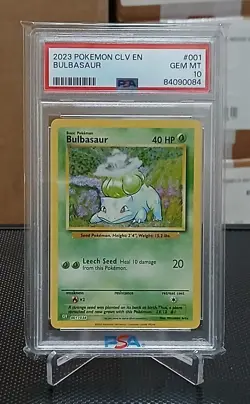Bulbasaur - 001/034 PSA 10 Classic Collection Holo Pokemon - GEM MT - Image 1