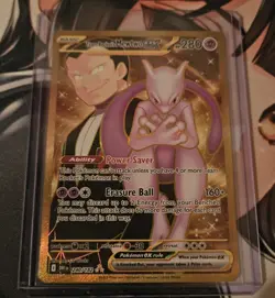 Team Rocket's Mewtwo ex - 240/182 - Pokemon Destined Rivals Hyper Rare-NM+ - Image 1