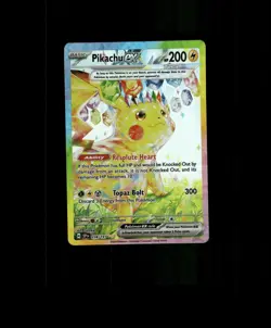 FAN-ART READ DESCRIPTION BELOW HOLO Pikachu Card Pikachu Pokemon Card p2 - Image 1