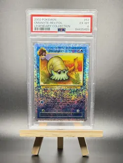 2002 POKEMON OMANYTE REVERSE HOLO #57 ELEGENDARY COLLECTION PSA 6 WOTC VINTAGE - Image 1