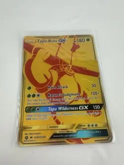 Pokemon TCG Hidden Fates Tapu Bulu GX SV91/SV94 Gold Shiny Vault NM - Image 1