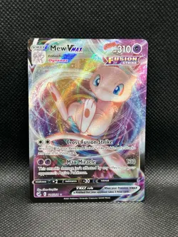 Mew VMAX 114/264 ULTRA RARE HOLO Fusion Strike SWSH08 Pokemon Foil English TCG - Image 1