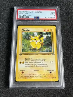 Pokemon Pikachu 1st Edition PSA 9 60/64 1999 - Image 2
