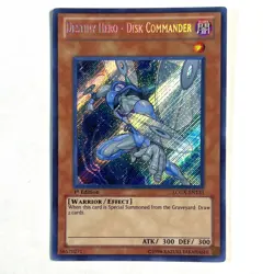Destiny Hero Disk Commander NM 1st Edition Secret Rare LCGX-EN133 Yu-Gi-Oh! TCG - Image 1