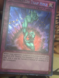 Yugioh: Bottomless Trap Hole - LCJW-EN078 - Secret Rare - 1st Edition HP - Image 5