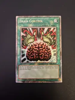 Yugioh - Brain Control Platinum Secret Rare RA03-EN154, Near Mint, 1st Edition - Image 1