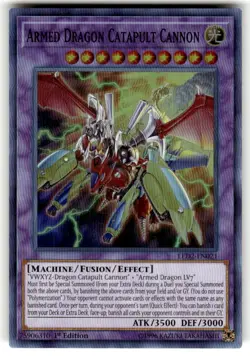 YuGiOh! Armed Dragon Catapult Cannon LED2-EN021 1st Edition Super Rare NM - Image 1