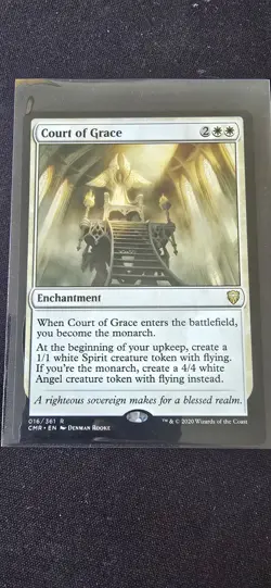 Magic MTG Court of Grace Rare Card Commander Legends Near Mint - Image 1