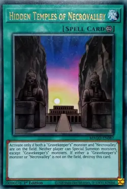 MAGO-EN087 HIDDEN TEMPLES OF NECROVALLEY RARE 1ST EDITION YuGiOh CARD - Image 1