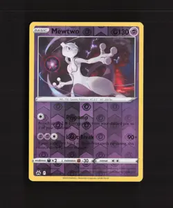 Mewtwo 059/159 Crown Zenith Reverse Holo Pokemon Card NM - Image 1