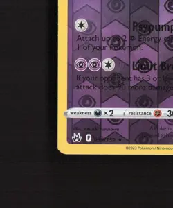Mewtwo 059/159 Crown Zenith Reverse Holo Pokemon Card NM - Image 5