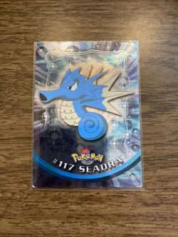 Pokemon Card Seadra 2000 Topps Chrome # 117 Holo- Foil TV Animation Mint - Image 1