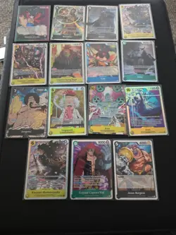 Lot Of 15 One Piece TCG Card's - Image 1