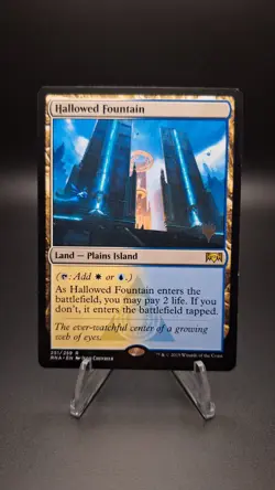 MTG Hallowed Fountain- Promo Pack: Throne of Eldraine 251 Reg Rare NM - Image 1