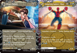 1x Peter Parker // Amazing Spider-Man ~~ Borderless (0208) - Foil NM-Mint, Engli - Image 1