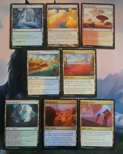 8x MTG Powerful NonBasic Lands! Dual lands! All NM Mint! Ships Fast! - Image 1
