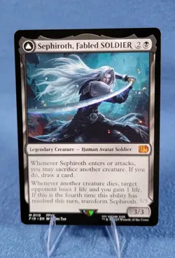 Sephiroth Fabled Soldier/One Winged Angel Final Fantasy Magic the Gathering - Image 1