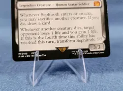 Sephiroth Fabled Soldier/One Winged Angel Final Fantasy Magic the Gathering - Image 2