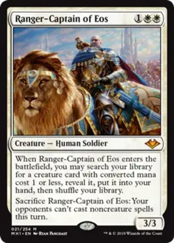 1 x Ranger-Captain of Eos - Foil - Modern Horizons - Light Play - MTG - Image 1