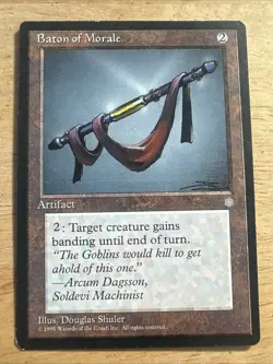 1995 Magic: The Gathering - Ice Age Baton of Morale Regular - Image 1
