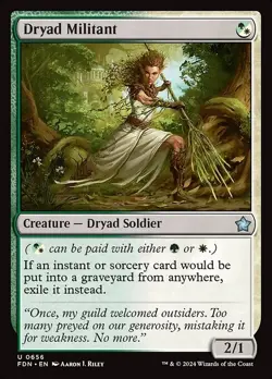 MTG - 4 x Dryad Militant - Foundations - Playset 4x x4 - Image 2