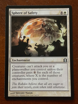 MTG Magic the Gathering Sphere of Safety Return to Ravnica Regular NM - Image 1