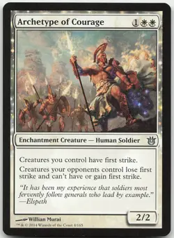 Archetype of Courage 4 Uncommon Born of the Gods NM MTG - Image 1