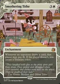 1x Smothering Tithe NM-Mint, English Wilds of Eldraine: Enchanting Tales MTG Mag - Image 1